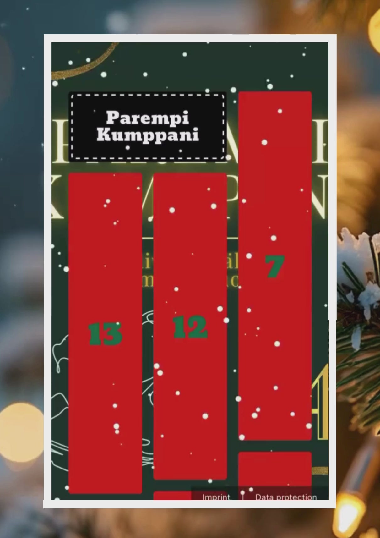 Parempi Kumppani -joulukalenteri